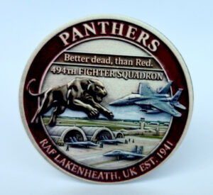 494th Fighter Squadron Panthers Challenge Coin - Front